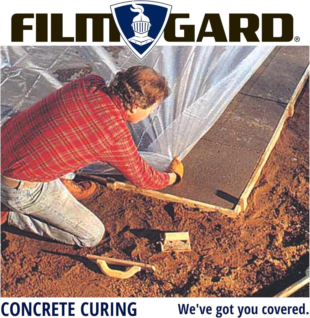 626033 Construction Plastic Sheeting 10' Width X 100' Length X 6 mil Thick, Clear, 1 Count